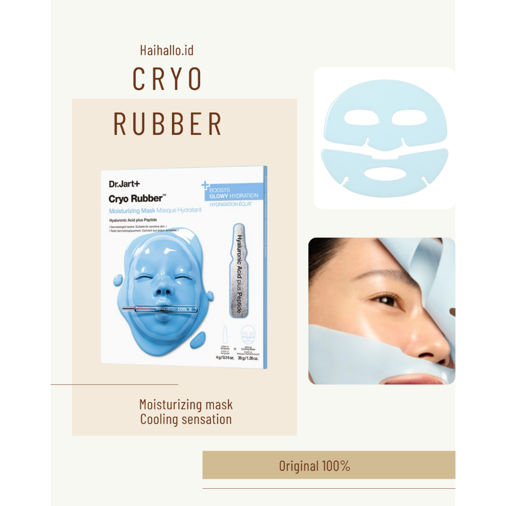 MASKER WAJAH DR JART CRYO MASK MOISTURIZING CRYO RUBBER ORIGINAL