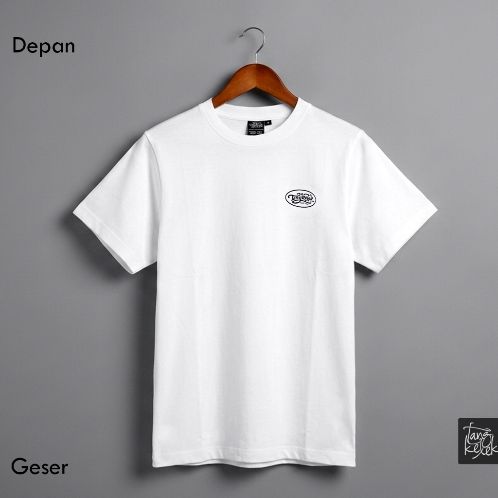 Tangkelek Baju Kaos Tangkelek Oval Sajak 2009 Warna Putih