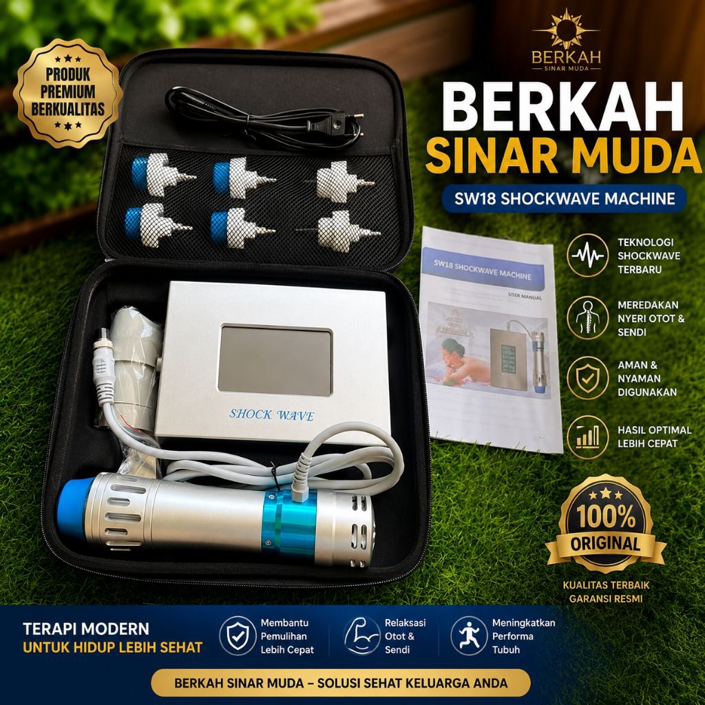 Shockwave Pain Relief Therapy ESWT Fisioterapi gelombang kejut