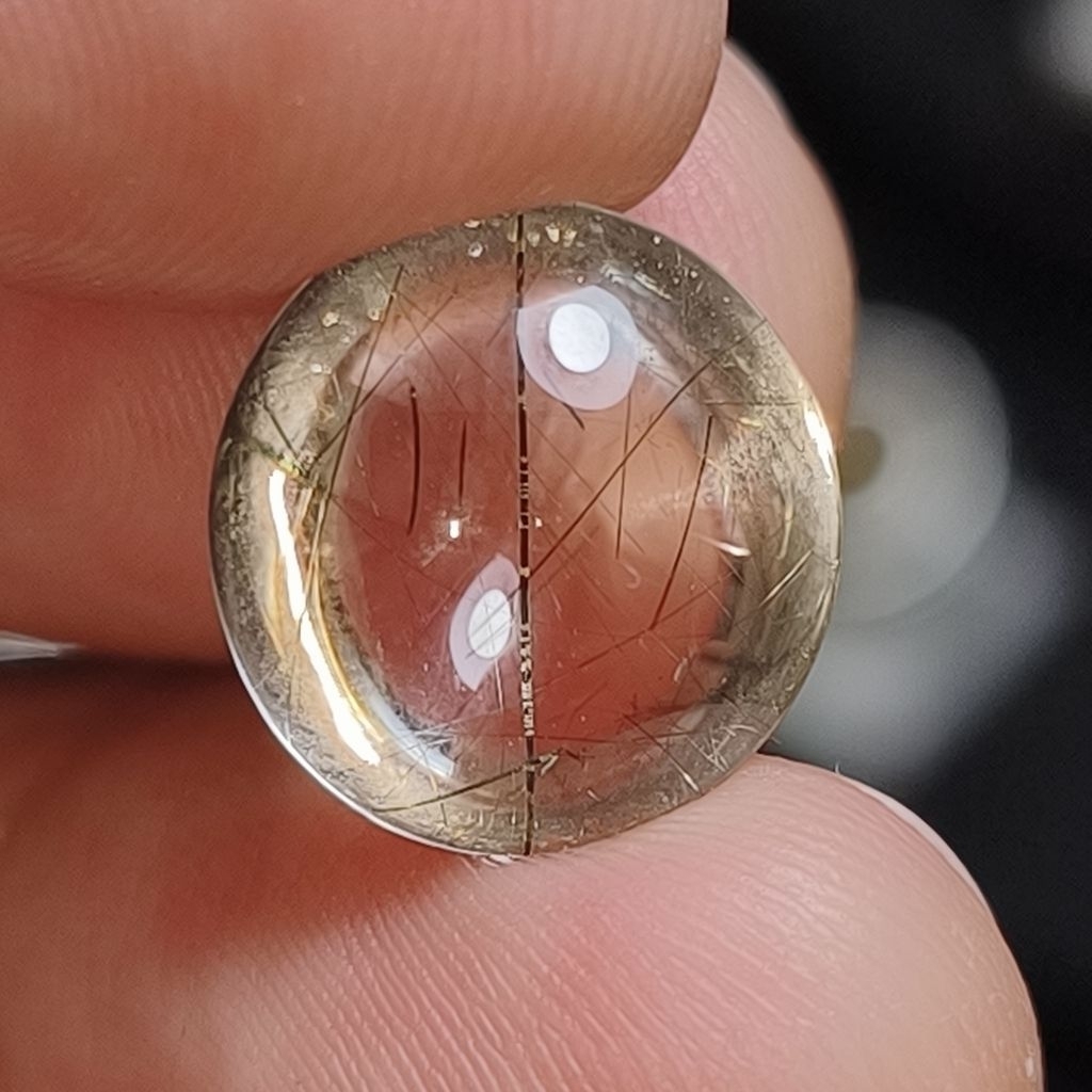BATU KECUBUNG RAMBUT HITAM NATURAL QUARTZ