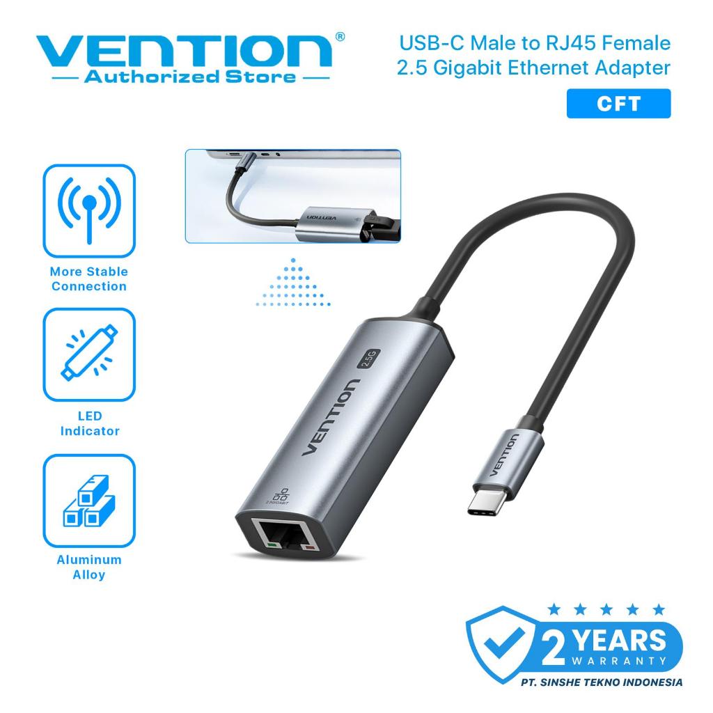 Vention 2in1 USB-C USB-A to 2.5G Ethernet Adapter LAN RJ45 OTG NAS PC Laptop CFU CFT