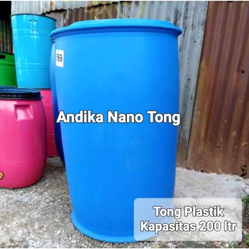 TONG PLASTIK 200 LITER / DRUM PLASTIK 200 LITER / DRUM PLASTIK TEBAL 200 LITER / DRUM PLASTIK JUMBO 