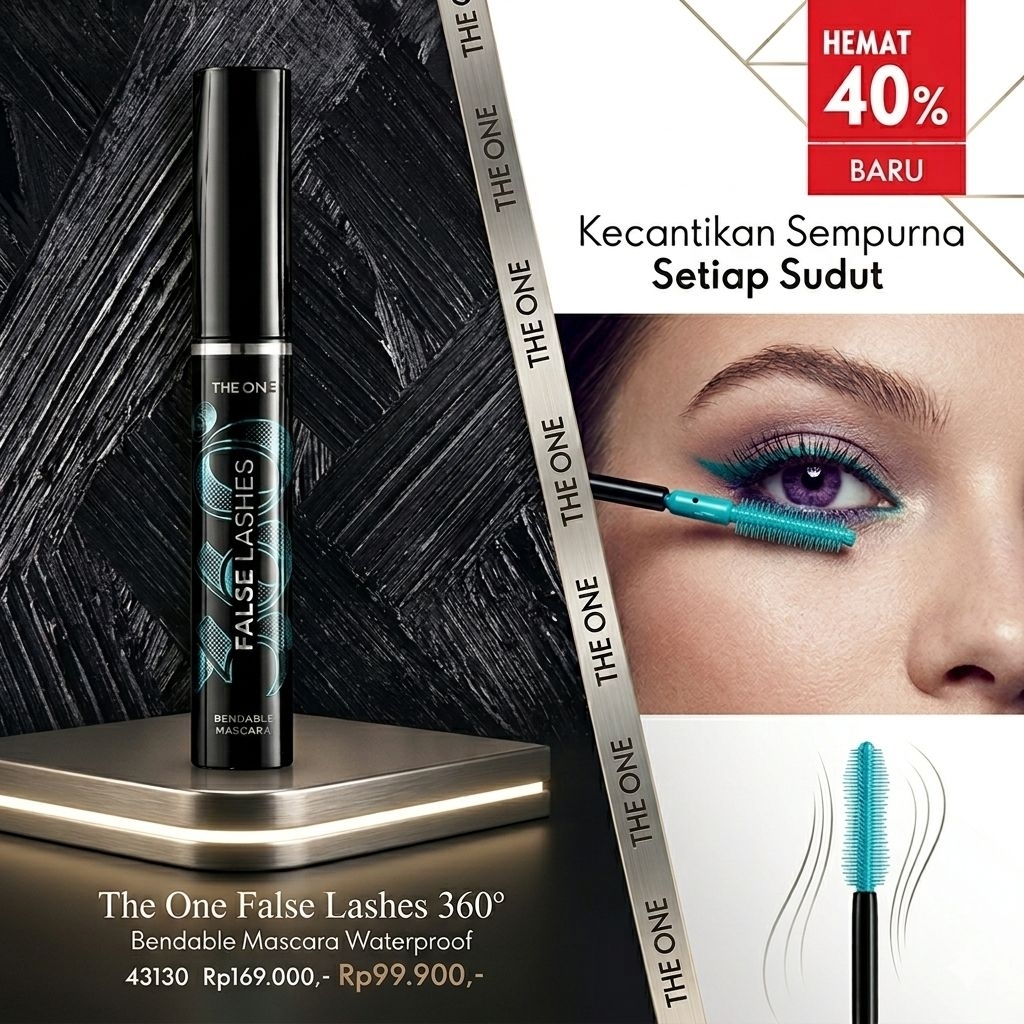Maskara Oriflame / The One False Lashes 360 Bendable Mascara Waterproof
