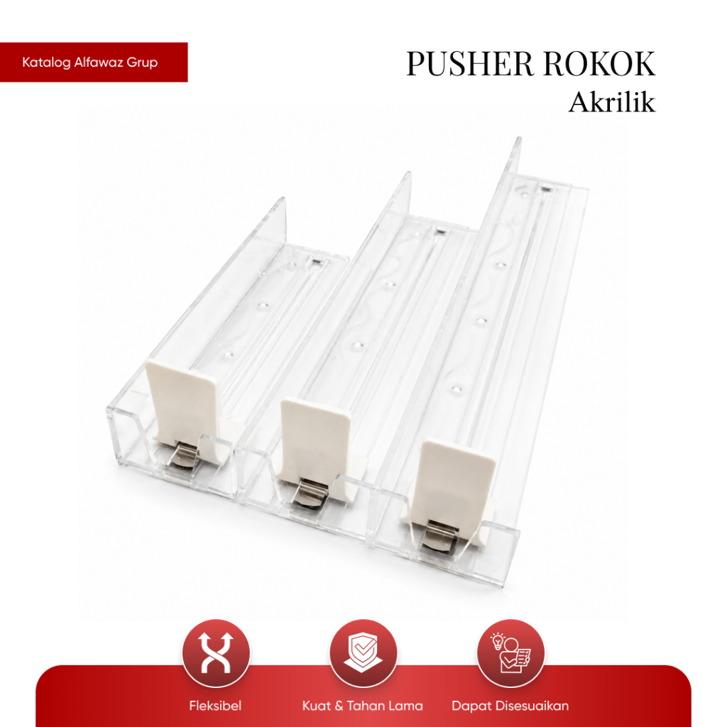 Pusher R*k*k Akrilik | Cigar*tte Display Pusher Alfawaz