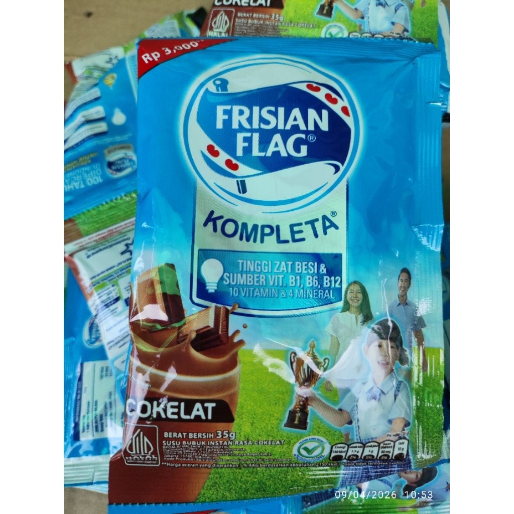 Frisian Flag Kompleta Renceng rasa Vanila dan Coklat