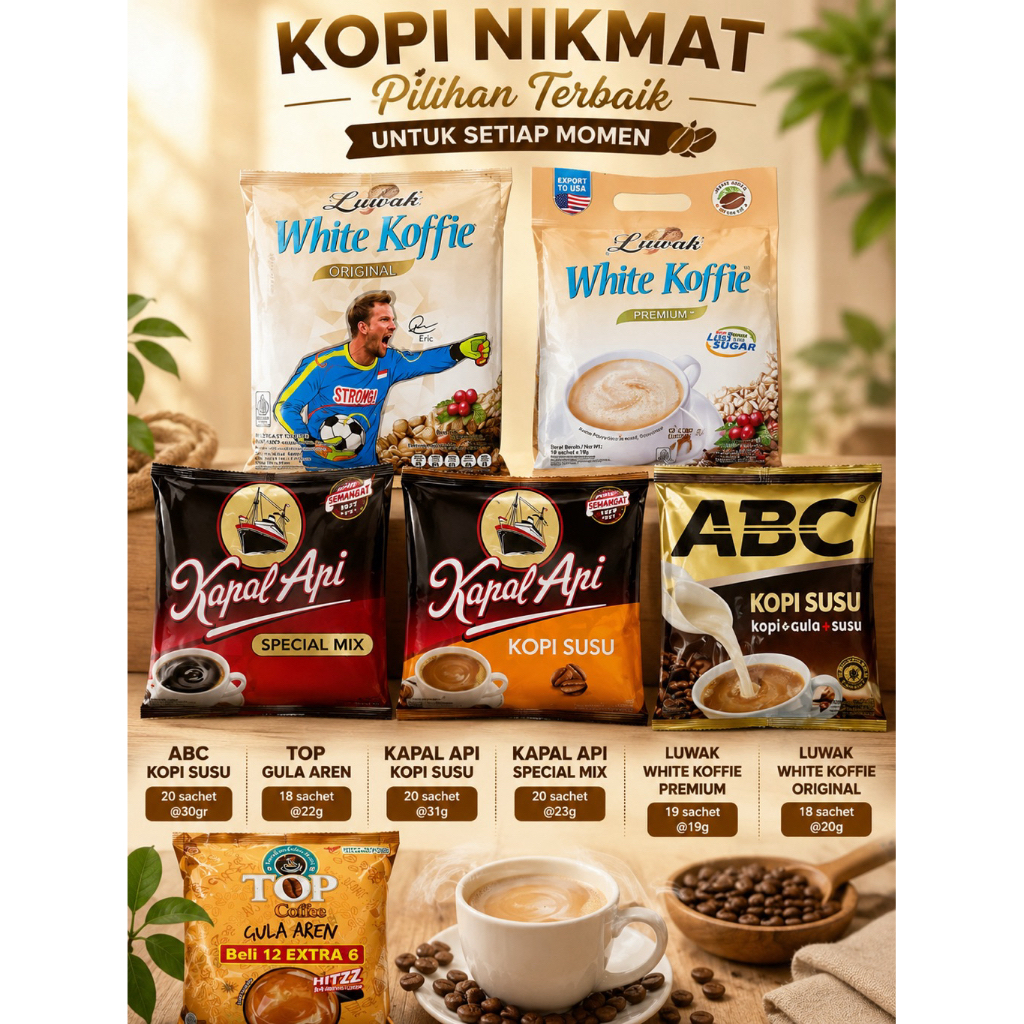 KOPI SACHET INSTAN minimal 2 Pack