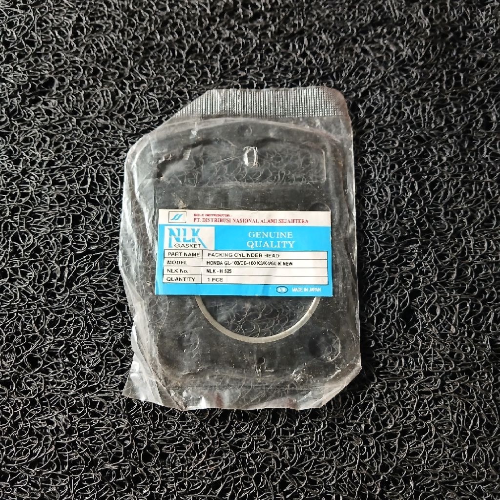 cylinder head gasket Paking Head Silinder Honda GL-100 dan CB-100 merk NLK.