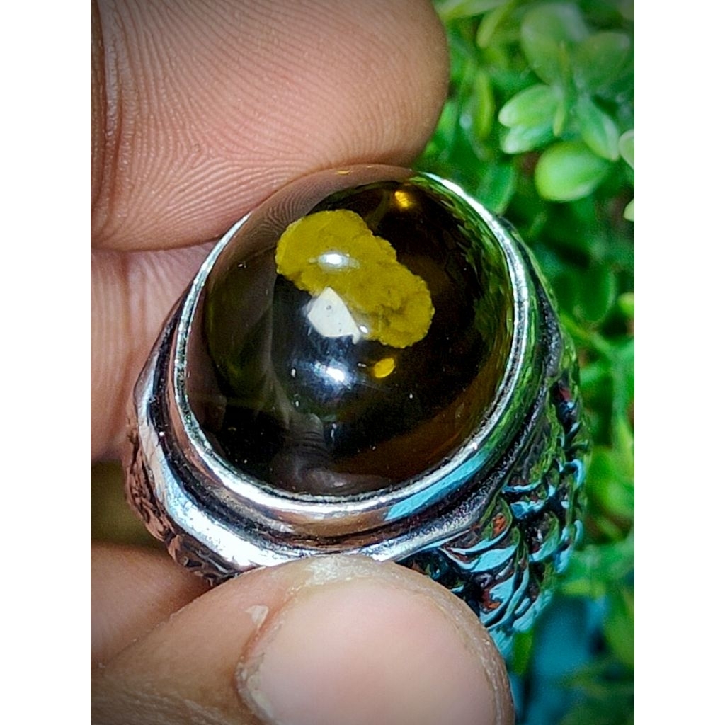 cincin batu akik Sulaiman Daud berbiji
