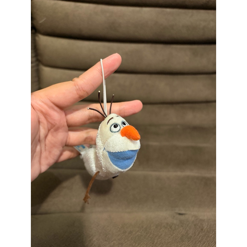 Gantungan kunci/tas boneka salju Olaf mungil original