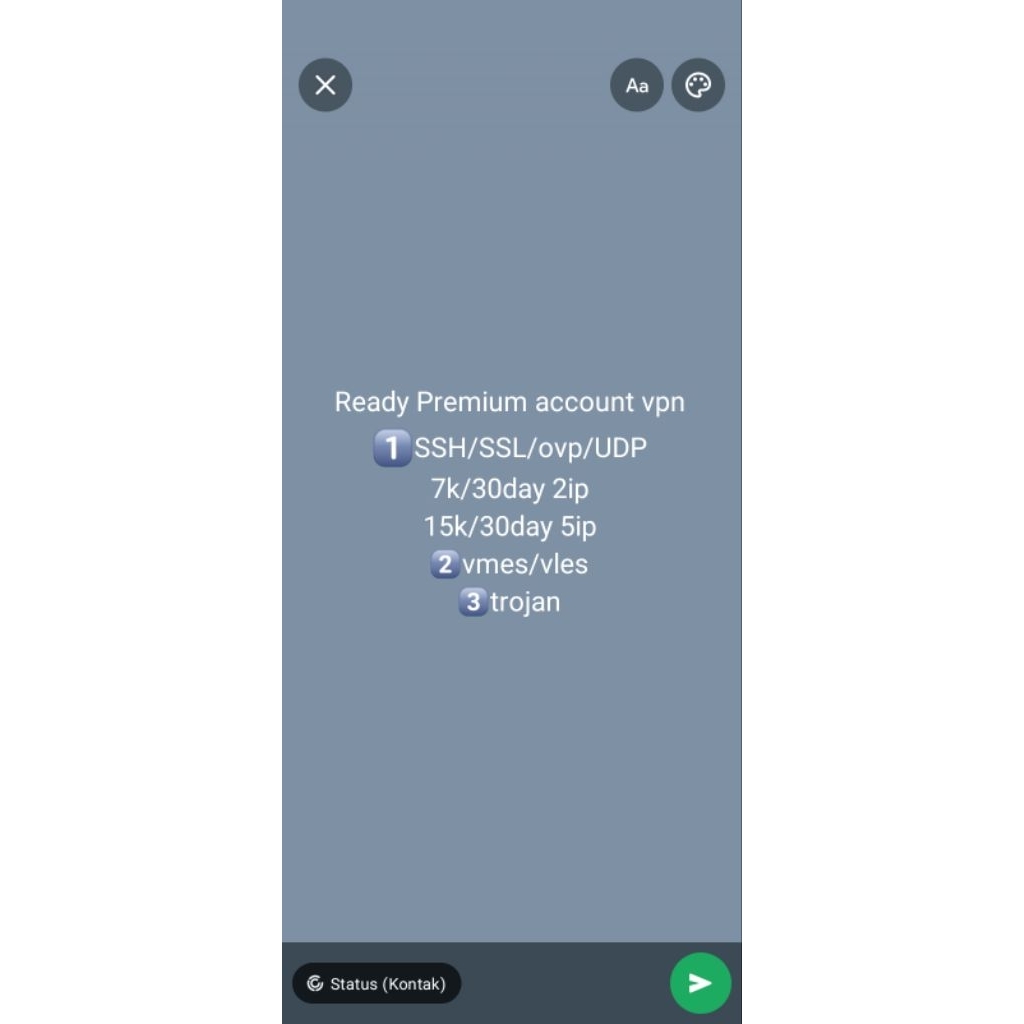 akun SSl/ovp/vmess/trojan server premium || Murah meriah