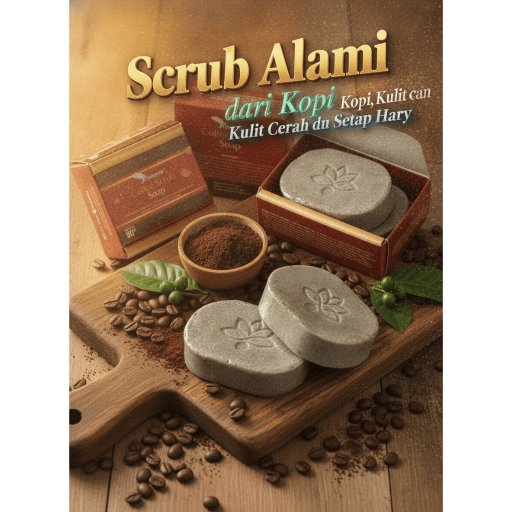 Raletsia Coffee Scrub Soap 90gr Sabun Kopi Pemutih Badan Pengangkat Sel Kulit Mati Pencerah Kulit BP
