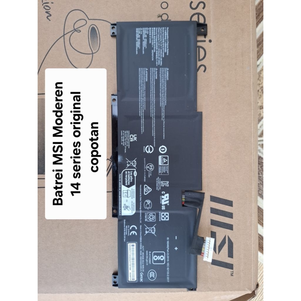 batrei batrey Laptop MSI msi modern 14 C12MO MS-14J1