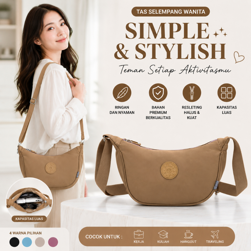 GROSIRAN OMYGOOSE TAS SELEMPANG DADA / TAS SELEMPANG BAHU / TAS NYLON WANITA / PIOMA ERICA