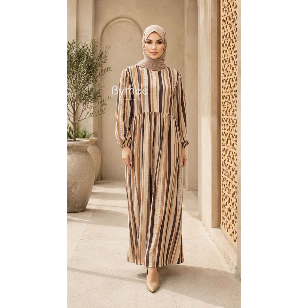 Midi rayon viscose premium/bahan adem/daster rayon/gamis