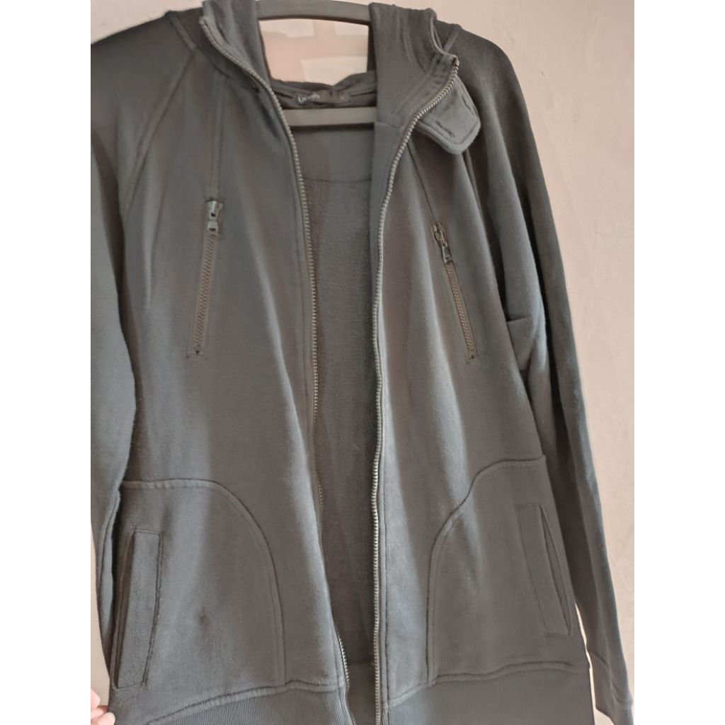 hoodie outdoor ziper hitam LITMUS