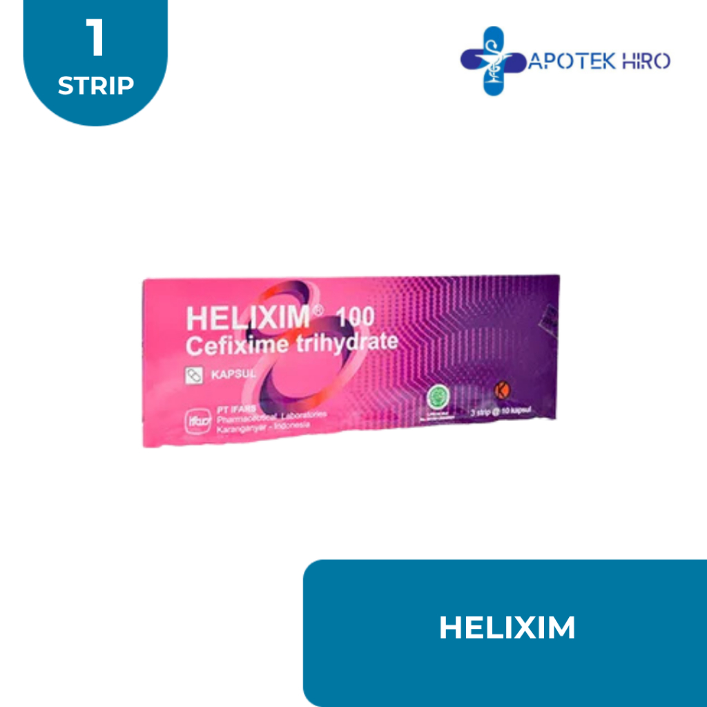 HELIXIM 100 MG 1 STRIP @ 10 KAPSUL