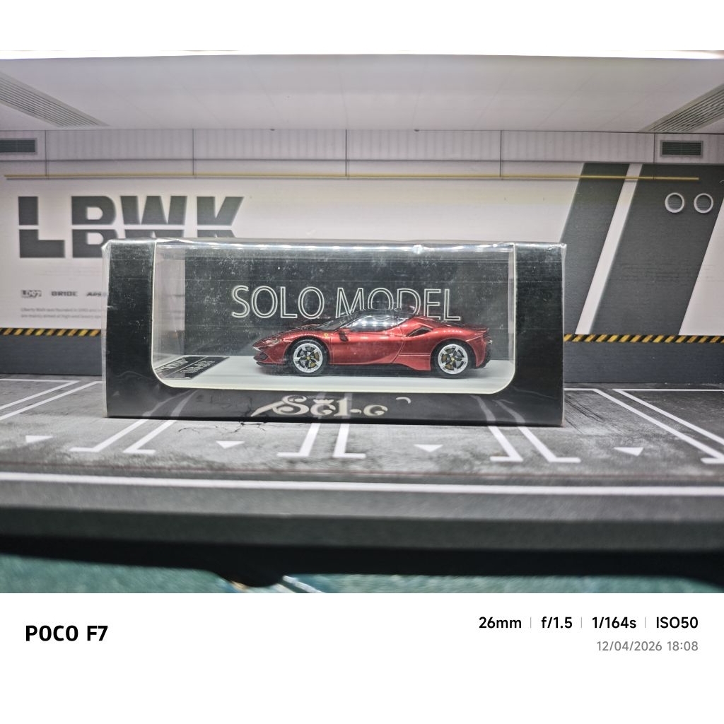 Solo Model Ferrari SF90 Red metalic Unsealed