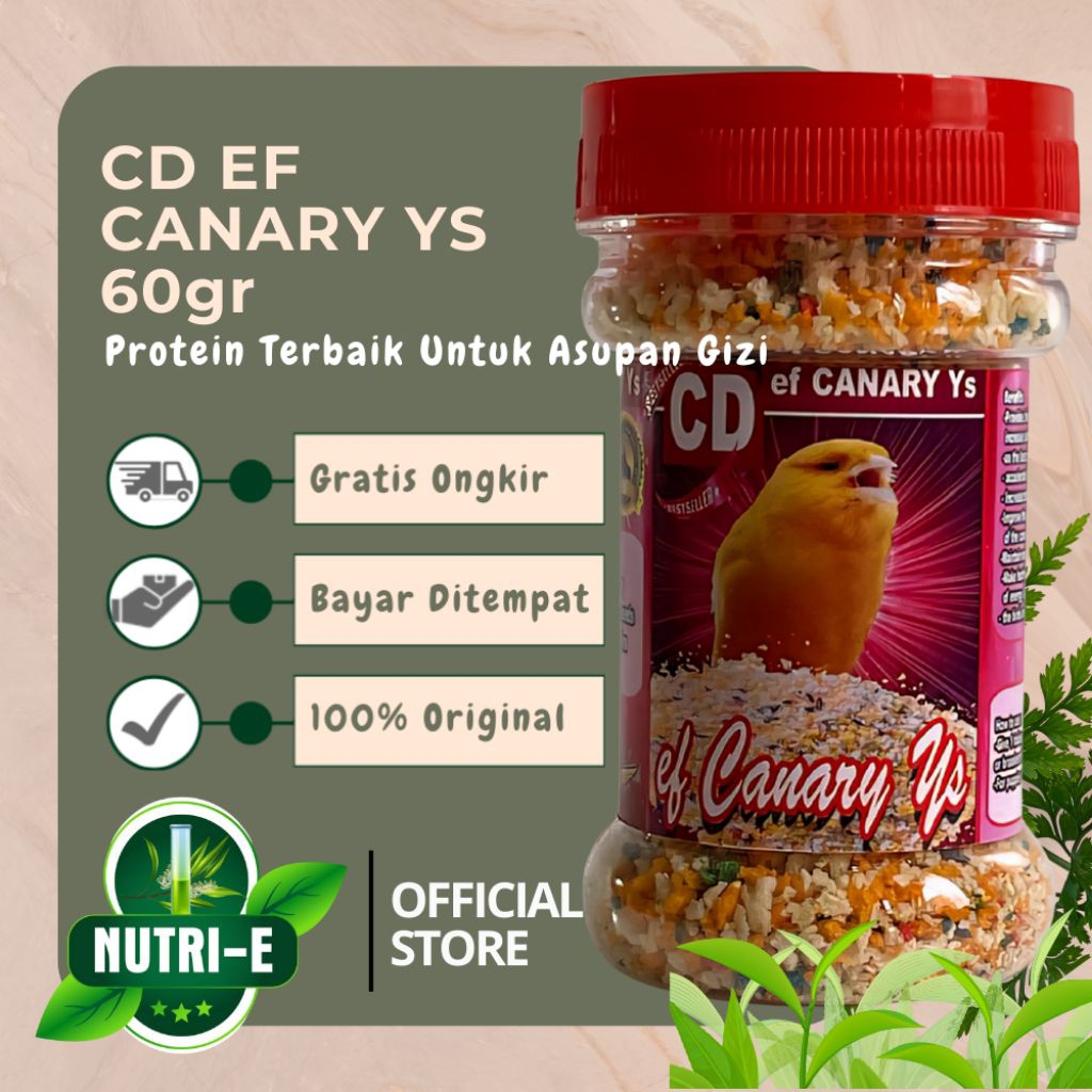 CD ef CANARY Pakan burung Canary Untuk meningkatkan stamina dan imun