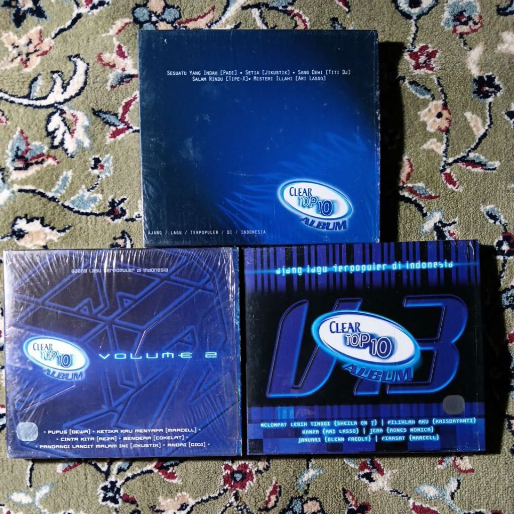 Paket CD CLEAR TOP 10 VOL. 1,2,3 - The Compilation