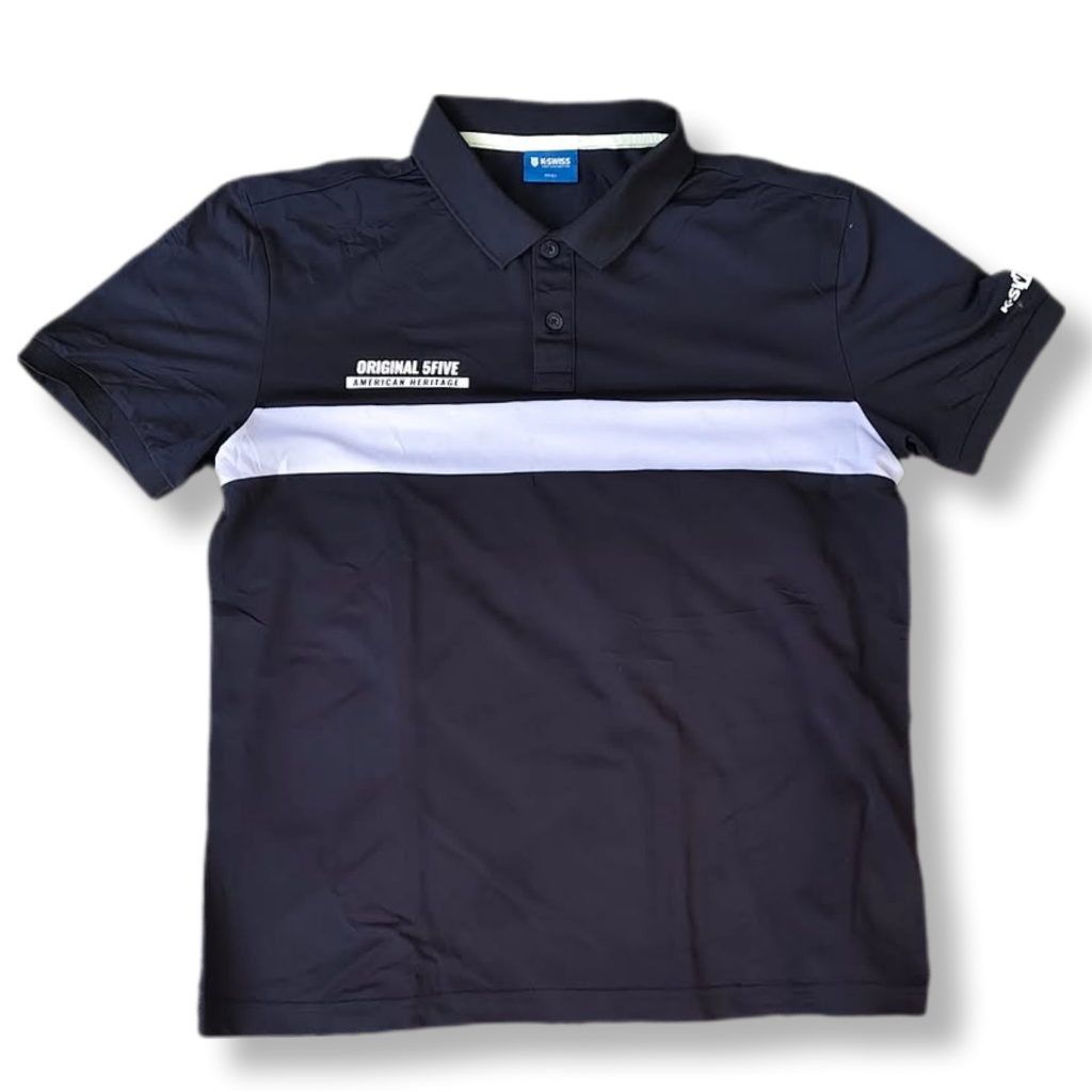K-SWISS ORIGINAL 5FIVE AMERICAN HERITAGE POLO SHIRT | KAOS POLO | MNZA
