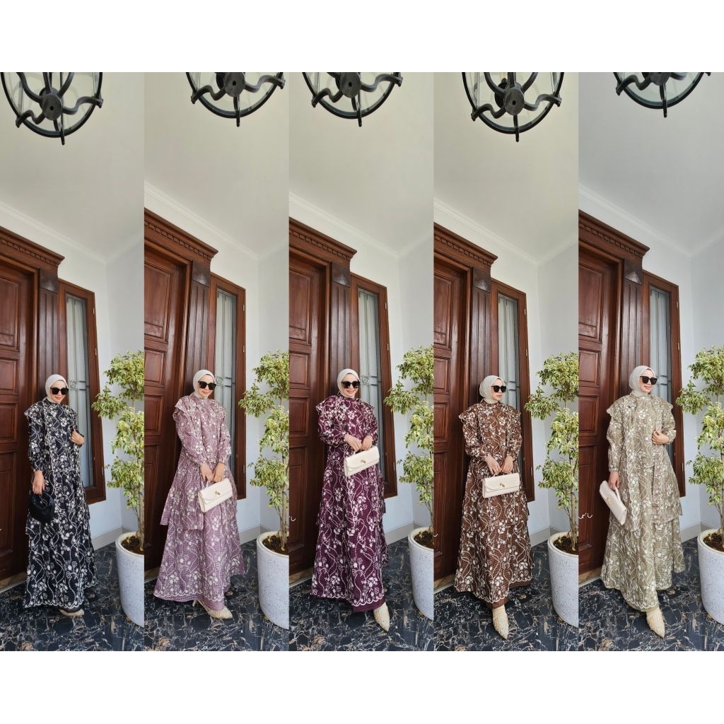 Mona Dress Gamis All By Mona Syari Original