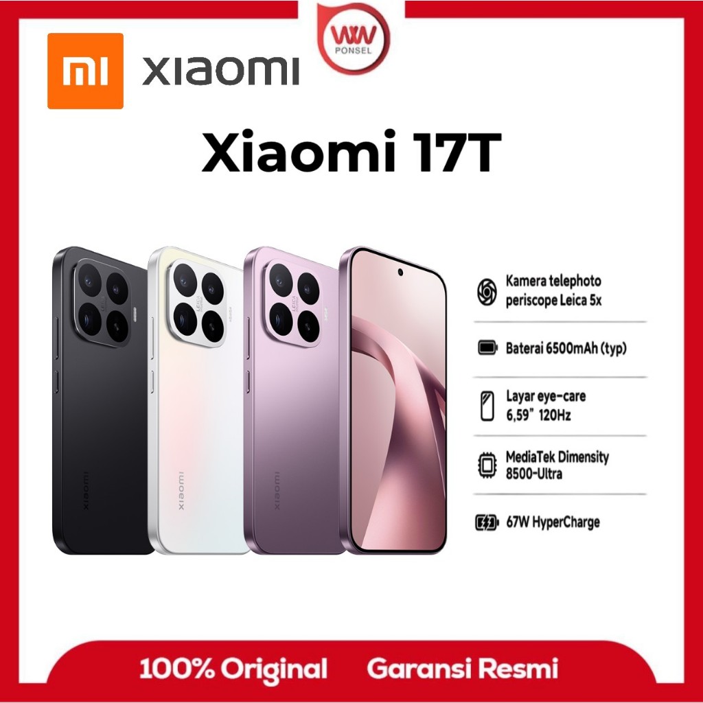 Hp Xiaomi 17T Ram 12GB Internal 256GB Garansi Resmi