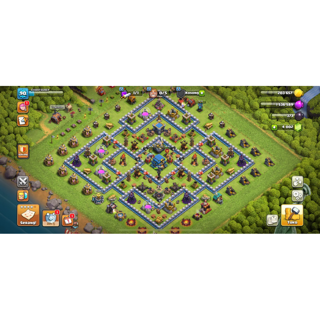 Jual Akun Game Coc Townhall 12 Murah Clash of Clans Supercell Id - REPZZ STORE