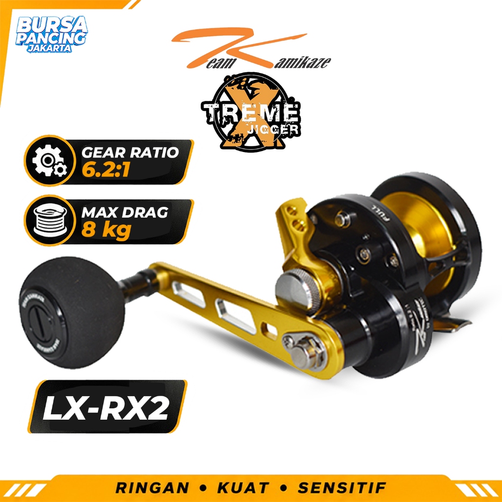 TEAM KAMIKAZE Reel Overhead XTREME JIGGER RX/LX2 (Micro Series) Machine 6061-T6 Aluminium Frame Hand