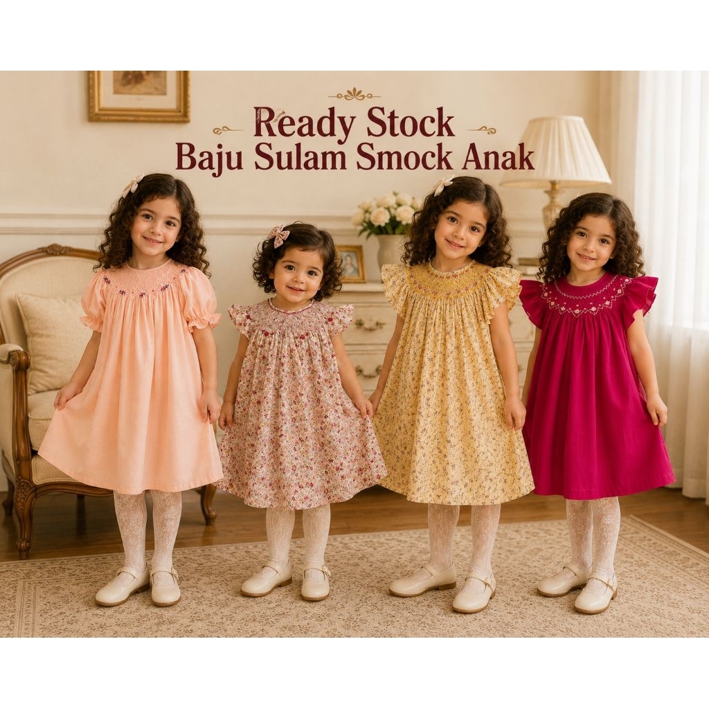 Dress Anak Hand Smock