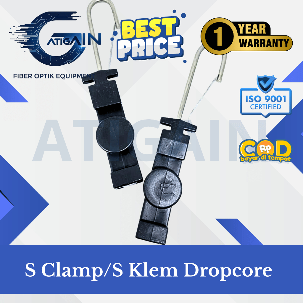 S klem / Pengikat kabel Dropcore /Pengikat FO Best Quality