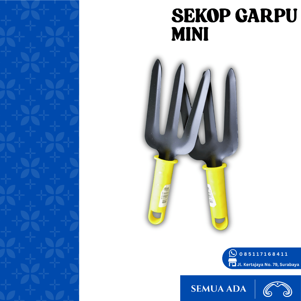 Garpu Sekop Taman Mini Garpu Tanah Mini Besi