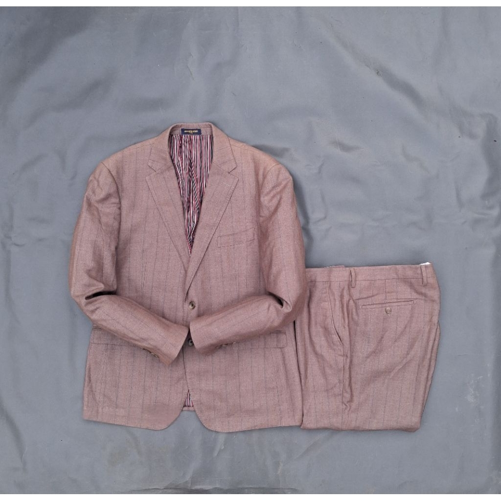 PRELOVED JAS/JAS SECOND/R41/shunxing/size XL/setelan jas jumbo pria warna coklat bata/jas setelan pr