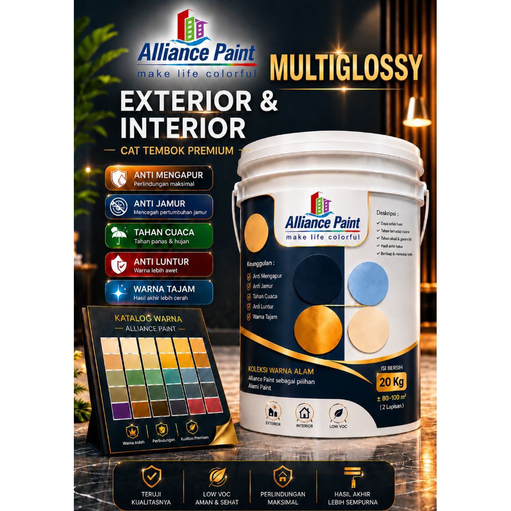 Cat Tembok Multiglossy 10kg. Exterior & Interior