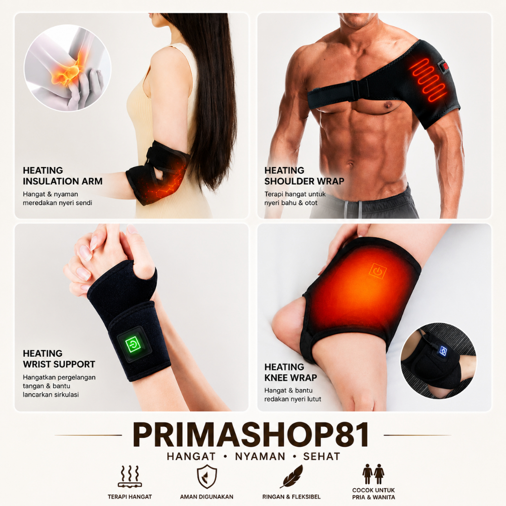 Alat Terapi Bahu Siku Tangan dan Kaki Ankle Hot Compress Komplit Pria Wanita Dewasa