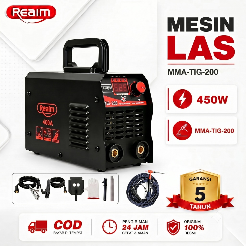 REAIM Mesin Las MMA-TIG Inverter 450 watt welding machine Mesin las listrik Mesin trafo las