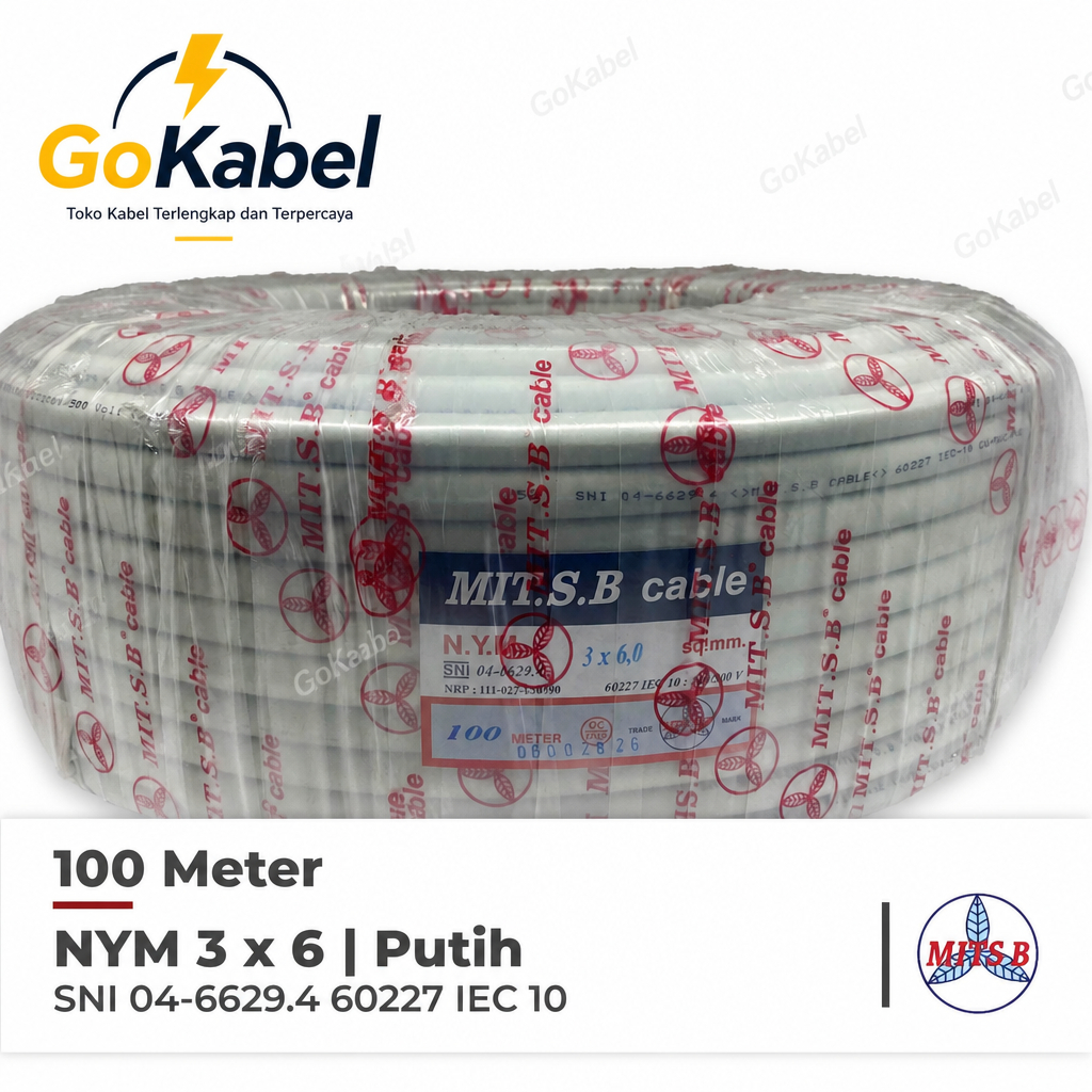 Kabel Mitsuba NYM 3x6mm 3X6 100METER