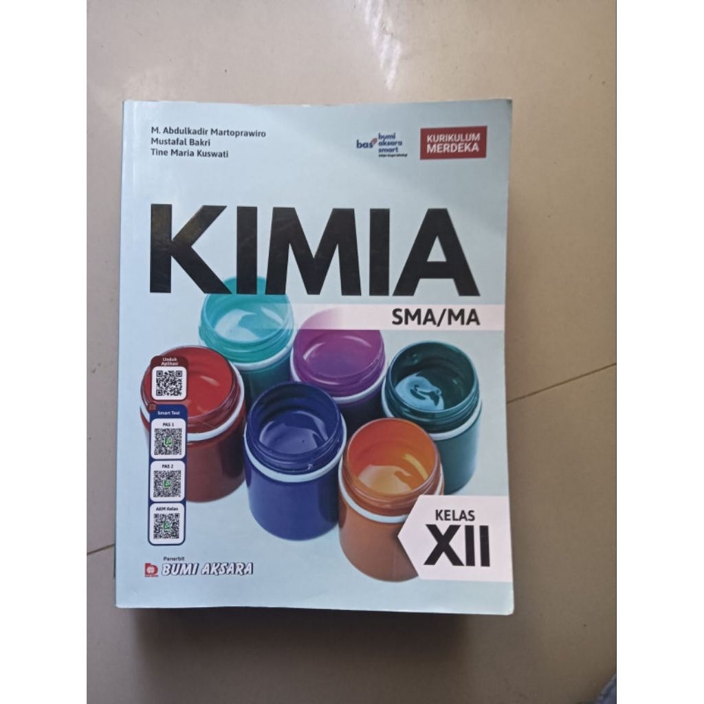 buku kimia kelas 12 SMA penerbit bumi aksara kurikulum merdeka