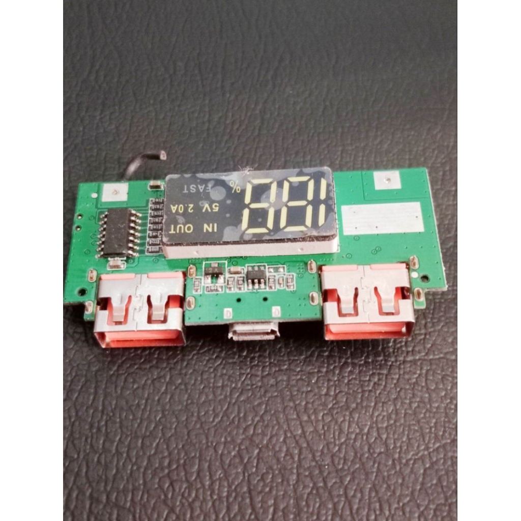 Modul Powerbank Digital Led Fast Charger 2,5A 5volt Modul Charger Indikator digital