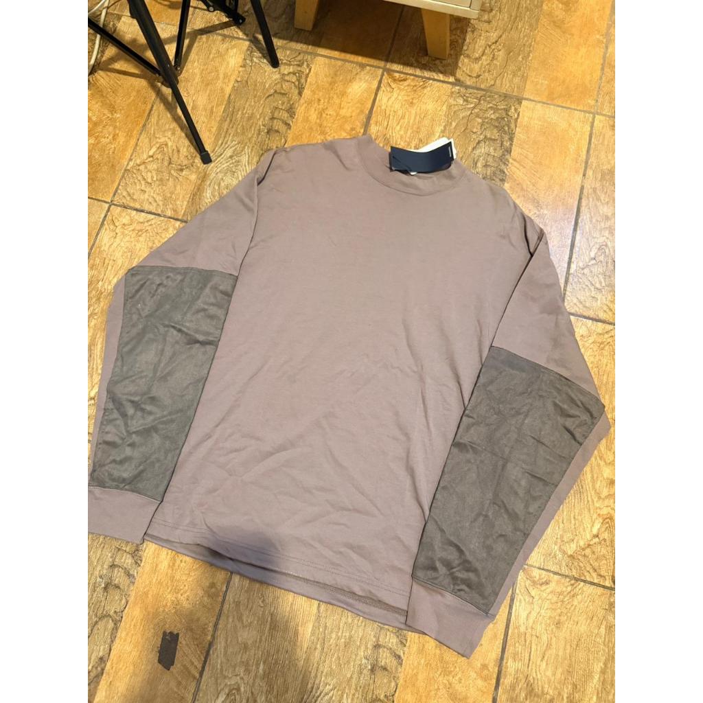 Meanswhile Split Yoke Sleeve L/S Tee - L - Lotus