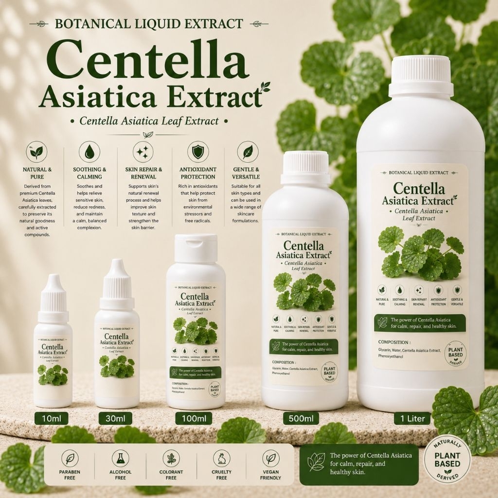 Centella Asiatica Extract/ Ekstrak Centella Asiatica / Gotucola Extract 1 Liter