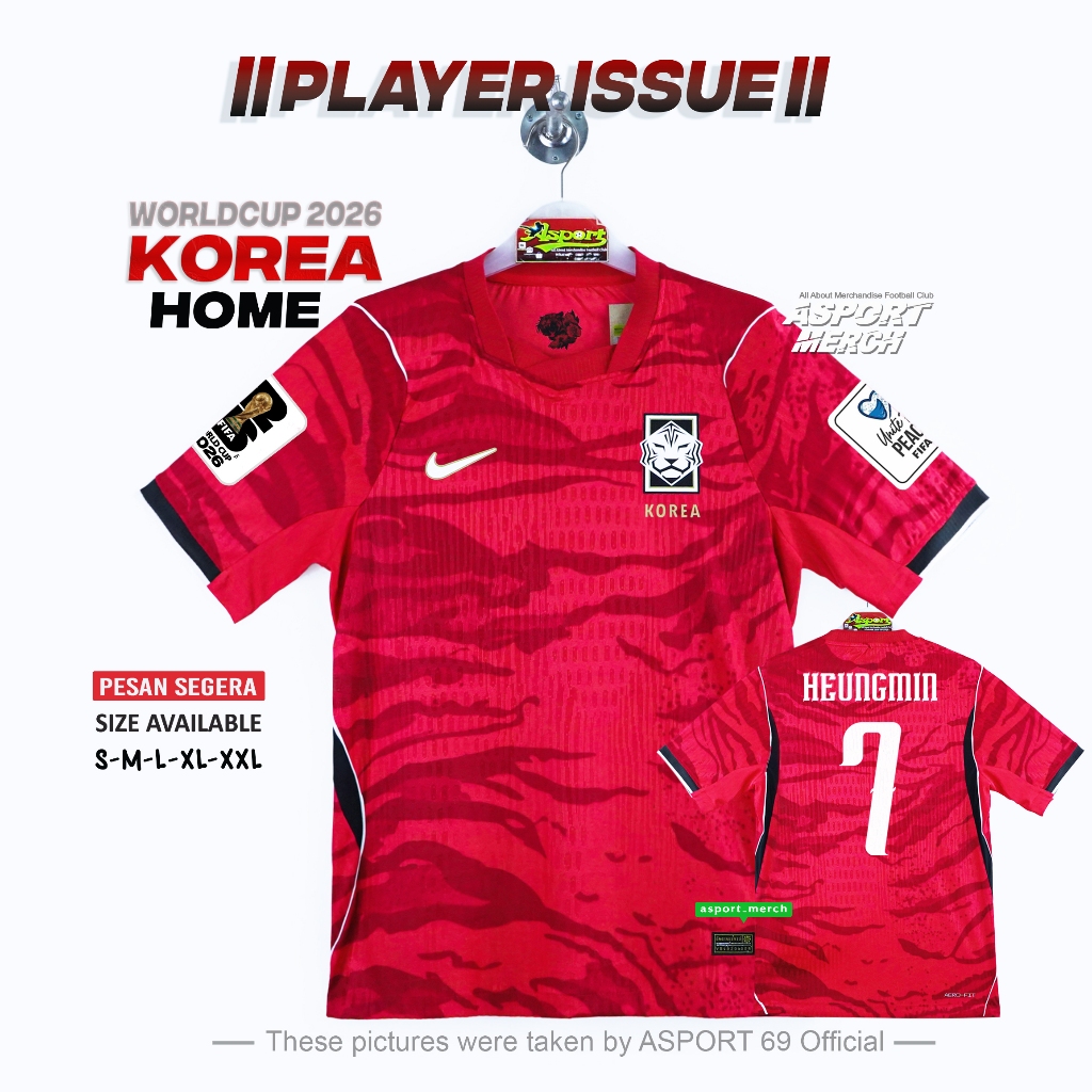 JERSEY PLAYER ISSUE KOREA HOME 2026 WORLD CUP PI KOREA HOME 26 PILDUN