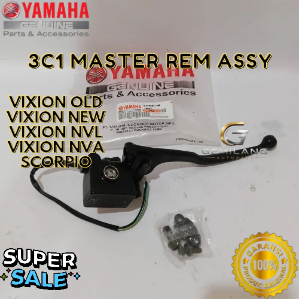 MASTER REM ASSY KODE 3C1, MASTER REM ASSY VIXION OLD, MASTER REM ASSY VIXION NEW, MASTER REM ASSY VI