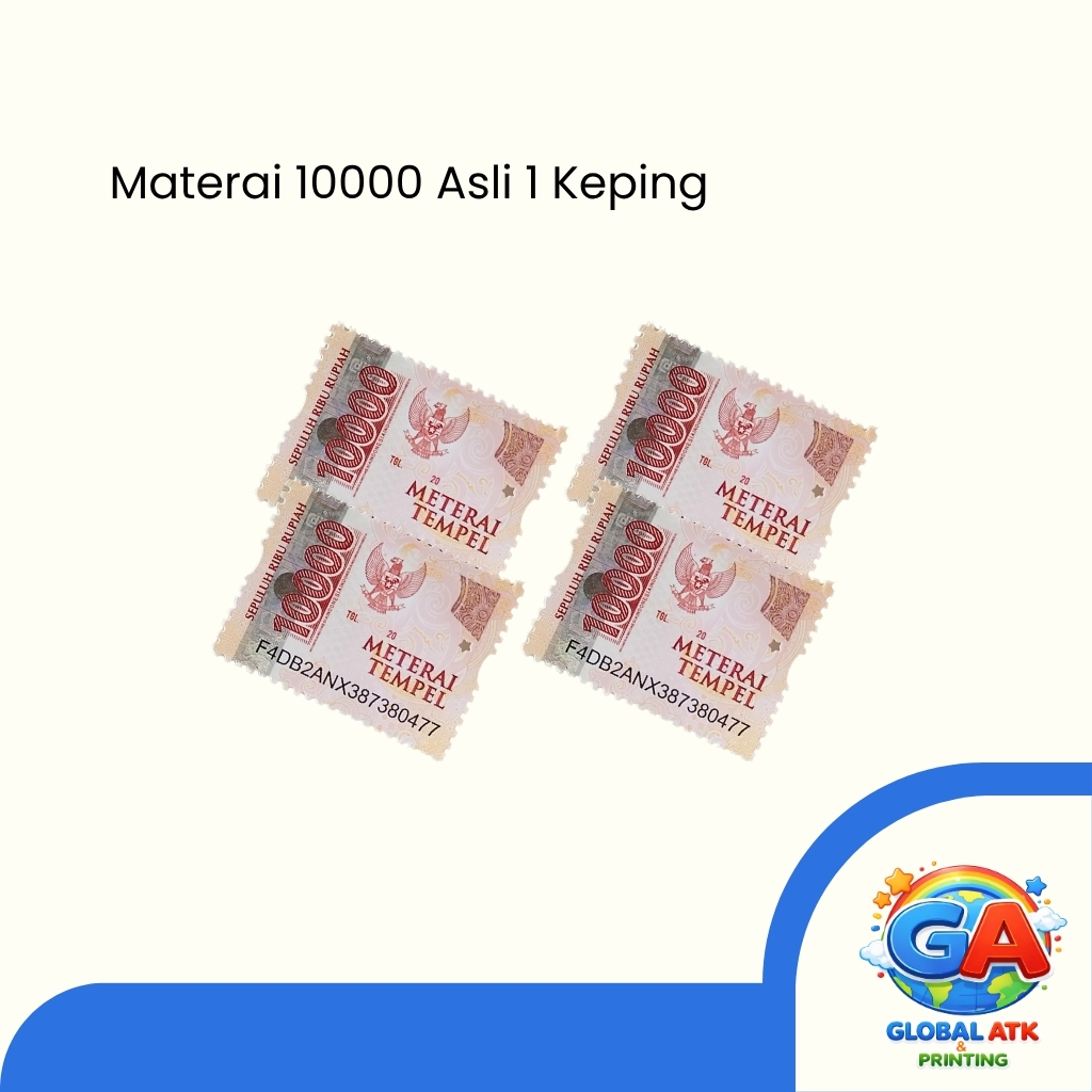 Materai 10000 Asli Kantor Pos 1 Keping
