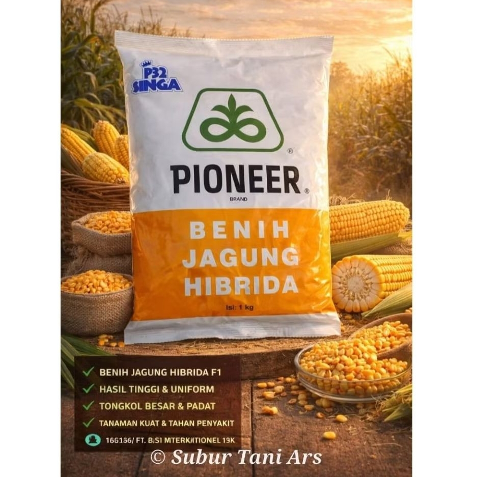 Benih Jagung Hibrida Pioneer 1 Kg - P32 Singa
