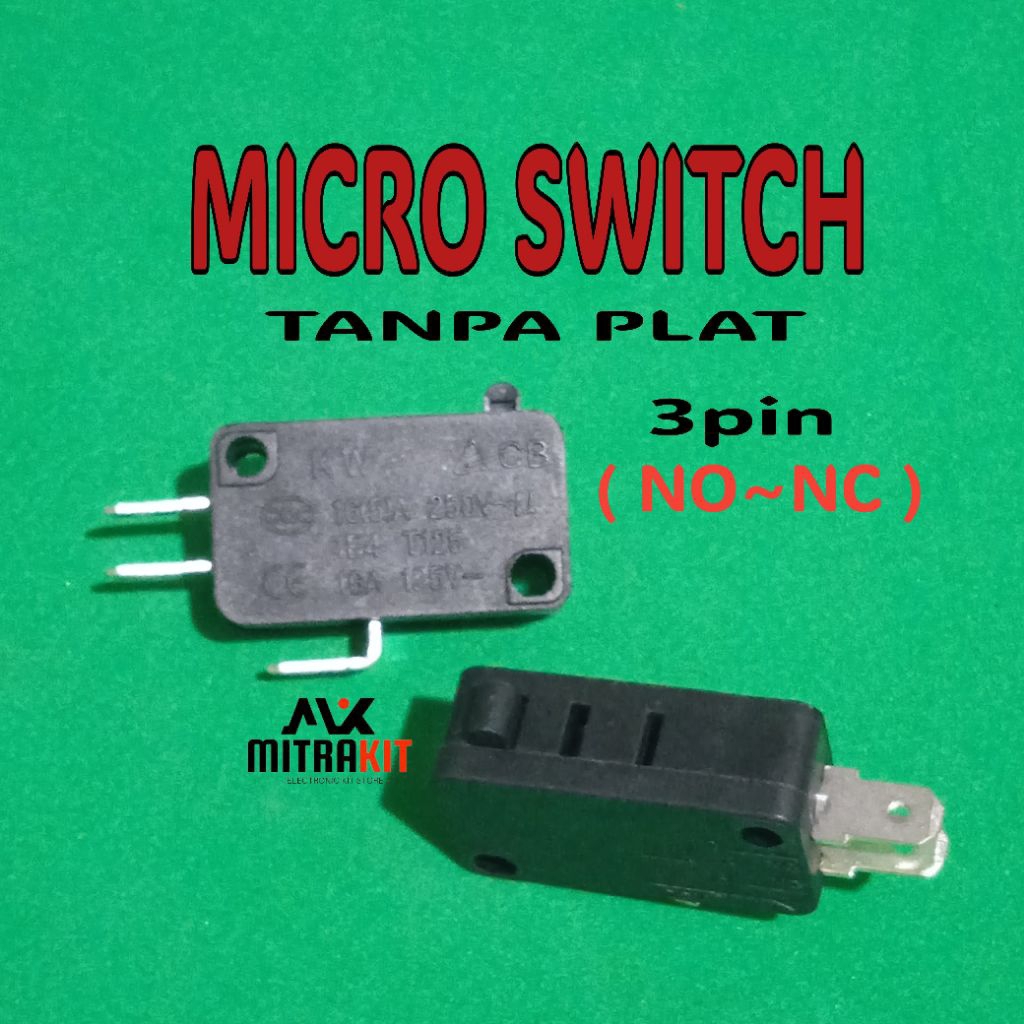 Switch push Micro switch 3pin NO NC 16(5A)250VAC 16A/250VAC