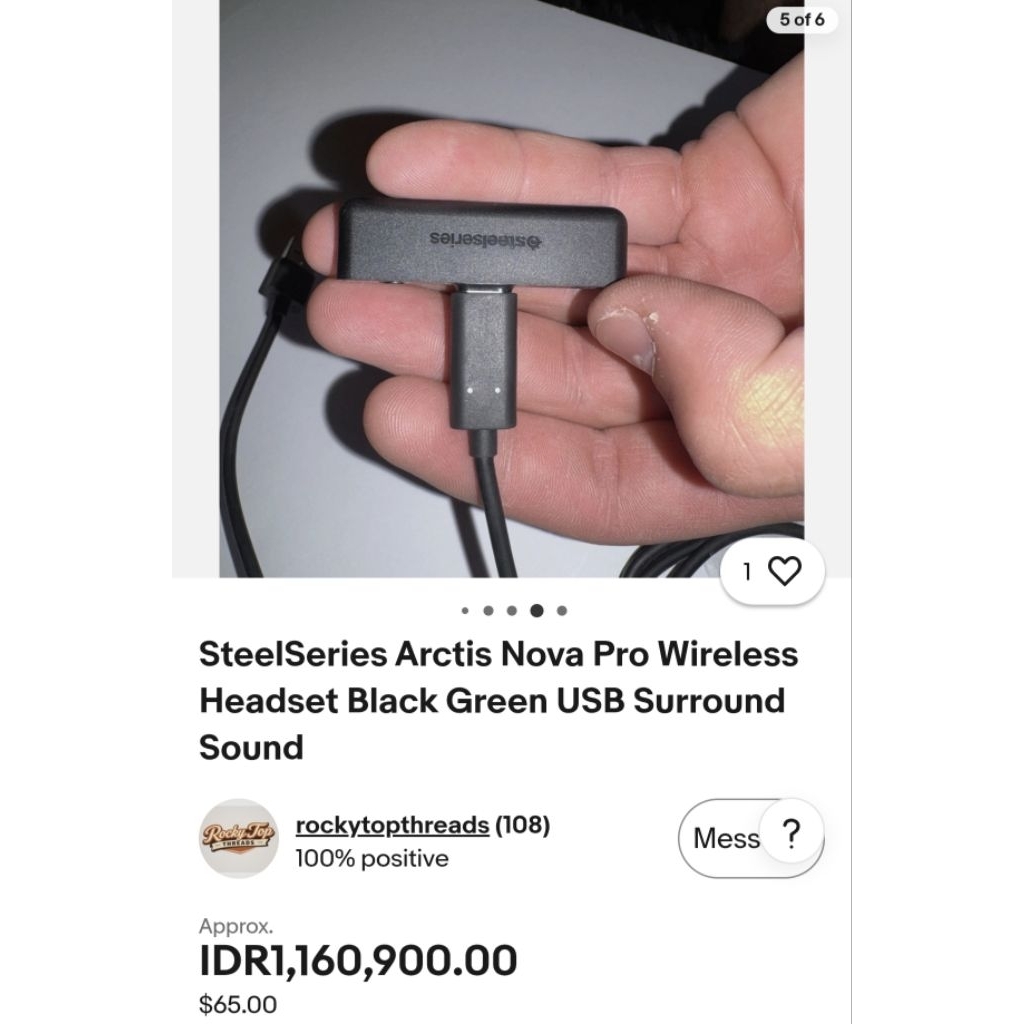 Wireless Headset USB Receiver ForSteelseries Arctis 7P(PS4 PS5)