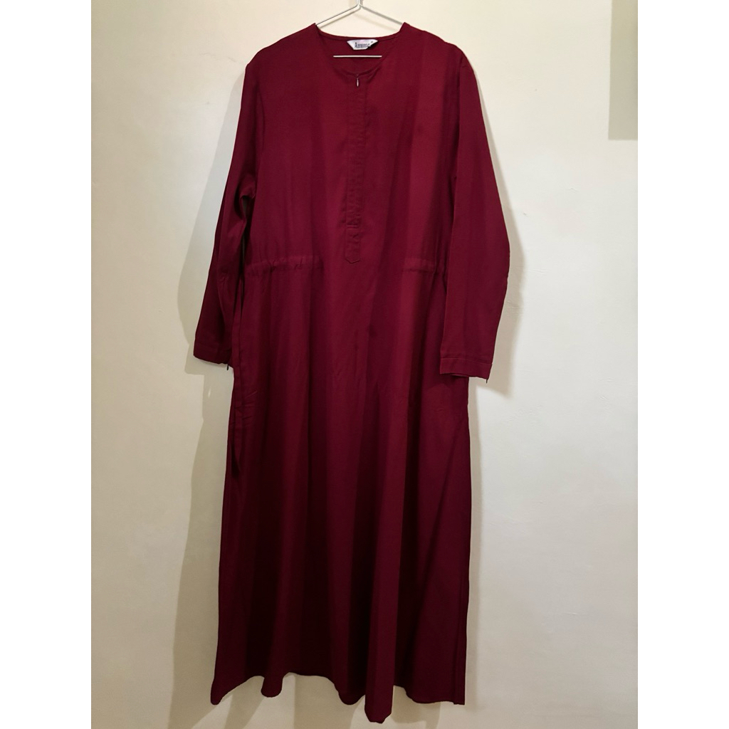 preloved gamis warna maroon
