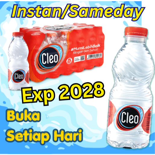 CLEO 220ml isi 24 /Air mineral botol/Cleo botol kecil/Air mineral/Aman dari bromat,Minum Lebih Baik