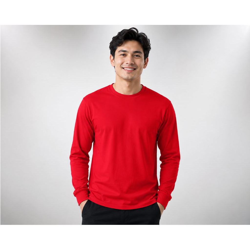 Lengan Panjang Premium 100% COTTON COMBED 30 s