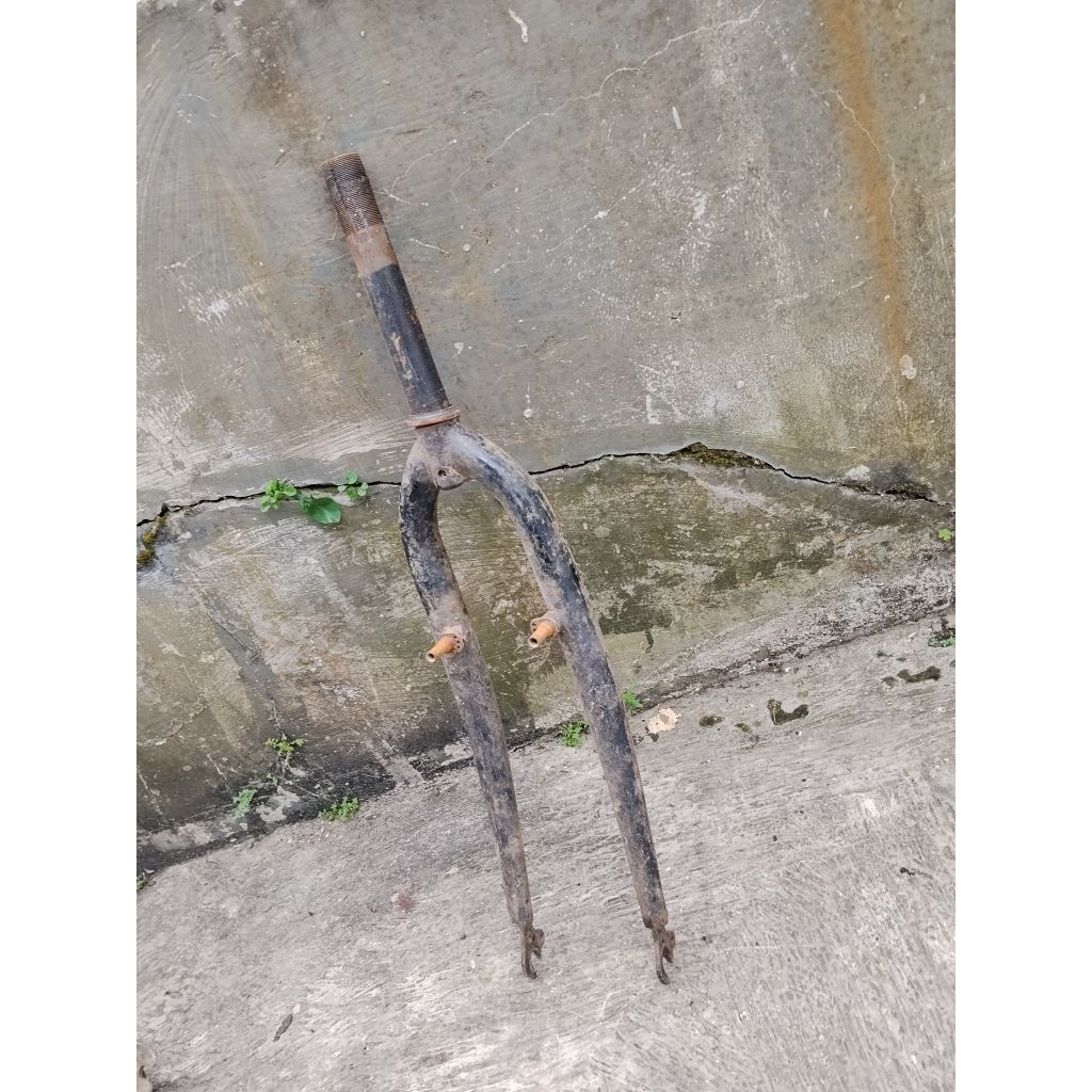 FORK RIGID SEPEDA MTB 26 JADUL DRAT STANDAR STEERTUBE 16 CM ANTIK